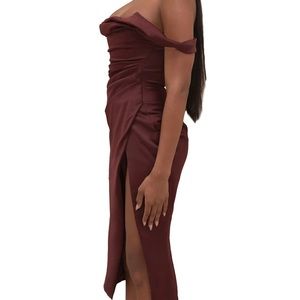 House of CB Rhoda off the shoulder corset dress
